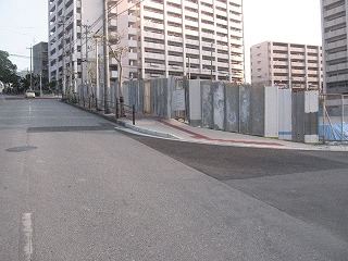 石嶺市営住宅植栽工事　完成前