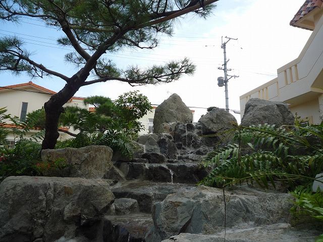 沖縄市　K氏邸　和風ロックガーデン