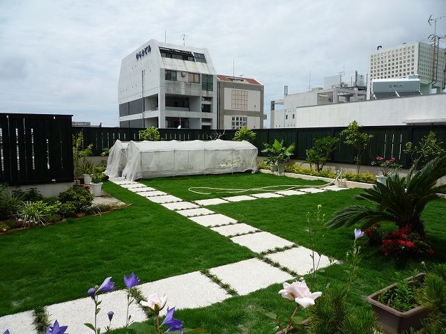 那覇市　Y氏邸　屋上・壁面等緑化コンテスト2009　優秀賞受賞