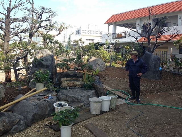 中城村　T氏邸　造園工事（後編）の写真
