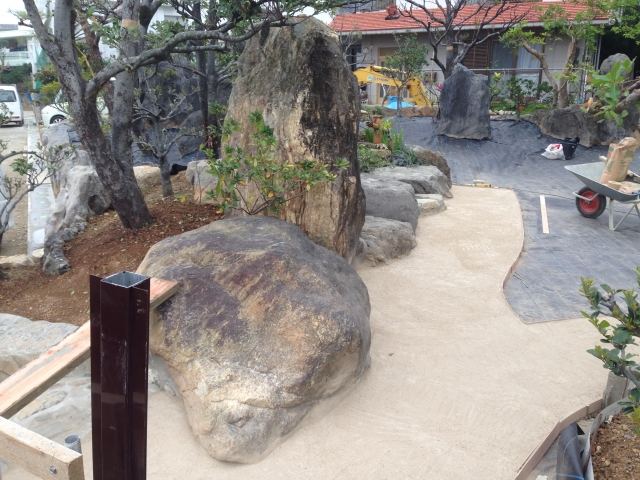 中城村　T氏邸　造園工事（後編）の写真