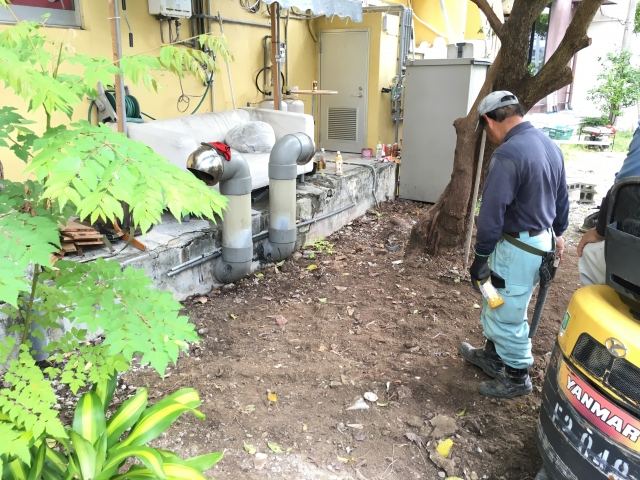那覇市久茂地 Aビル 植栽工事の写真